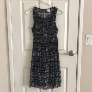 Anthropologie postage stamp midi dress